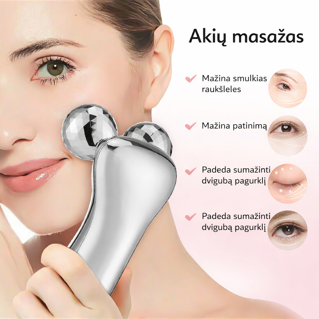 Išmanus veido masažuoklis su impulsais